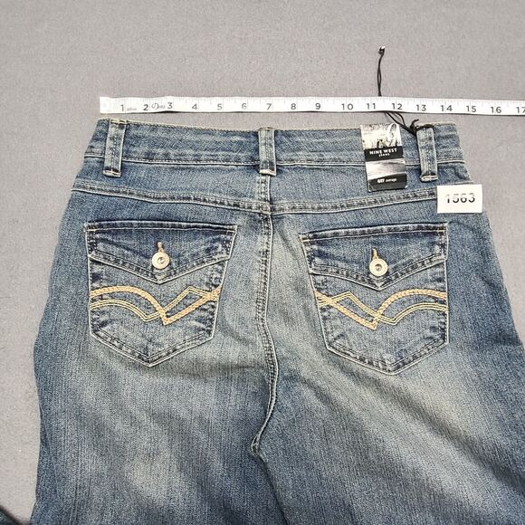 Nine West Womens Jeans 6/27 Average West End Boot Metro Wash Faded Front - Picture 11 of 12